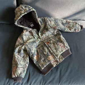 Carhartt Boys Mossy Oak Camo Active Jacket size S, 7-8